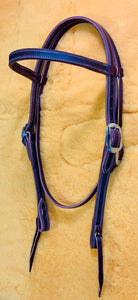 Latigo Leather Browband Headstall